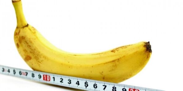 measuring a banana in the form of a penis and ways to increase it